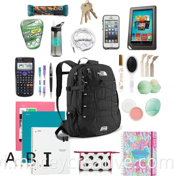 Back to School Kit sinh viên cơ bản đơn giản là túi ba lô giá rẻ